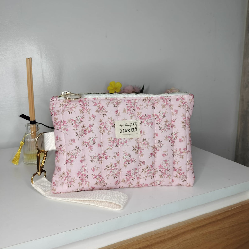Wrist Pouch - Blush Vintage Floral