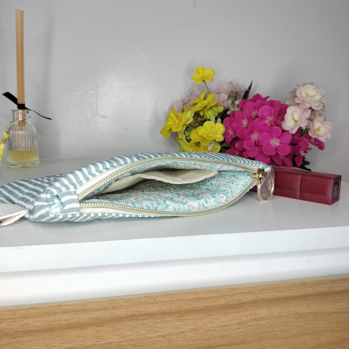Wrist Pouch - Springfield Striped